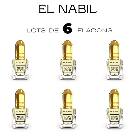 HUILE PARFUMÉE 6 PCS MUSC COCO